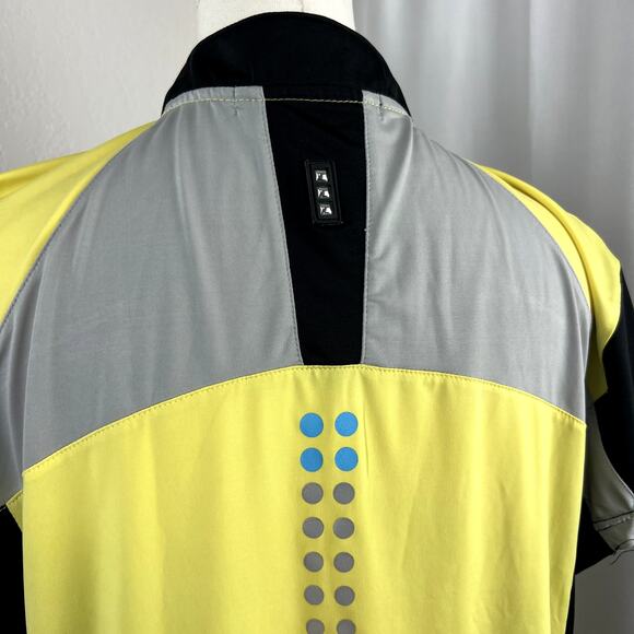 Jamie Sadock Top Womens Medium Yellow Golf Athletic 1/4 Zip Performance Stretch - Picture 7 of 13